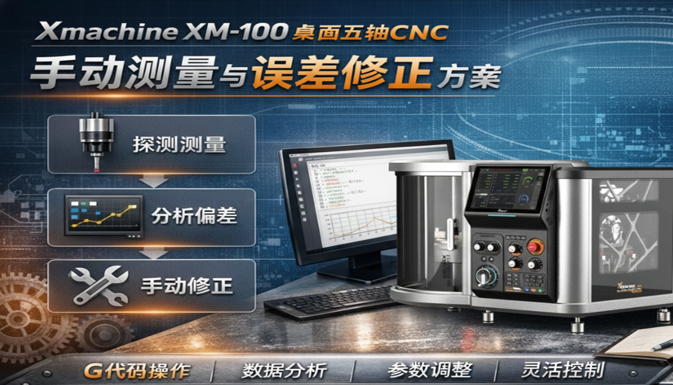 Xmachine XM-100桌面五轴CNC是否支持自动检测与偏差自动修正？